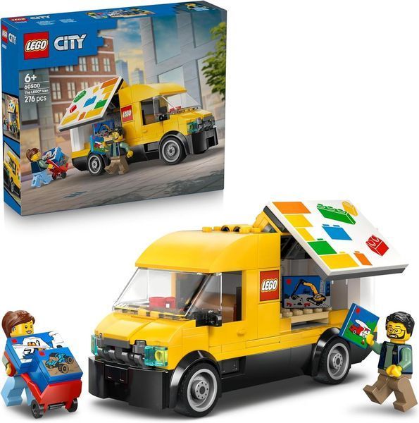 Конструктор Лего Сити желтый фургон доставки игровой набор Lego City Delivery Van 60500 60500 фото