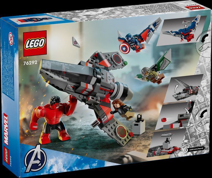 Конструктор Лего Супергерои Капитан Америка против Красного Халка игровой набор Lego Marvel Captain America vs Red Hulk 76292 76292 фото