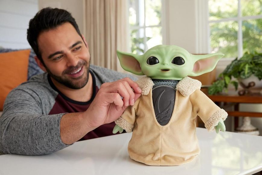 Плюшевая игрушка беби Грогу Дин Йода версия 4.0 Mattel Star Wars Din Grogu HPG49 HPG49 фото
