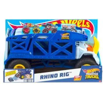 Іграшковий перевізник Хот Вілс Монстер Трак Носоріг Hot Wheels Monster Trucks Rhino Rig HFB13 HFB13 фото