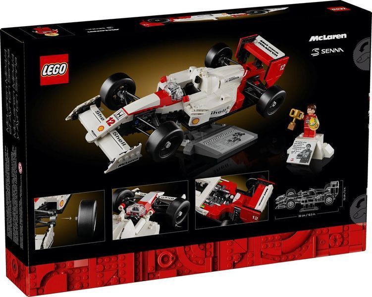 Конструктор Лего Іконс МакЛарен МП4/4 та Айртон Сінна колекційна модель Lego Icons McLaren MP4/4 10330 10330 фото