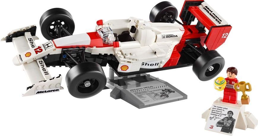 Конструктор Лего Іконс МакЛарен МП4/4 та Айртон Сінна колекційна модель Lego Icons McLaren MP4/4 10330 10330 фото