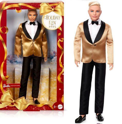 Колекційна лялька Барбі Кен блондин святковий Barbie The Movie Ken Blonde JGK55 JGK55 фото