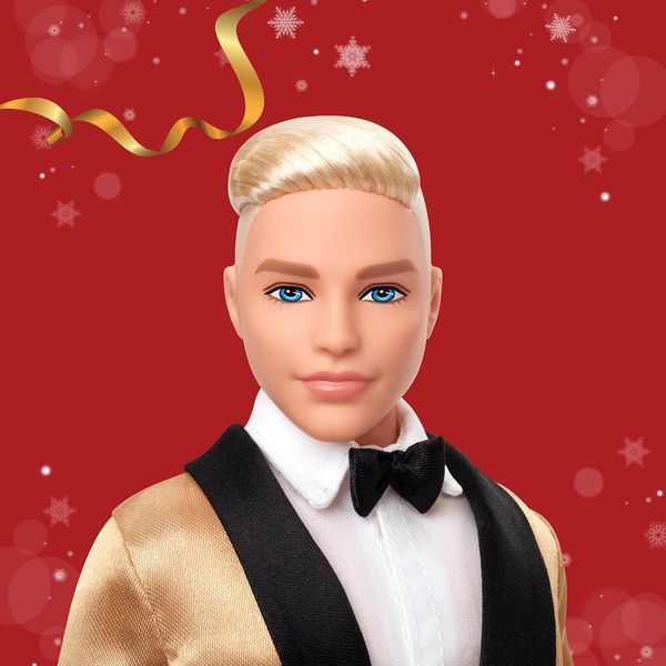 Колекційна лялька Барбі Кен блондин святковий Barbie The Movie Ken Blonde JGK55 JGK55 фото