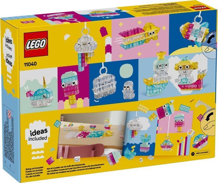 Конструктор Лего Классик волшебная прозрачная коробка для творчества Lego Classic 11040 11040 фото