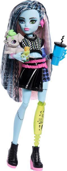 Лялька Монстер Хай Френкі Штейн у джинсовій куртці Monster High Frankie Stein JHK31 JHK31 фото