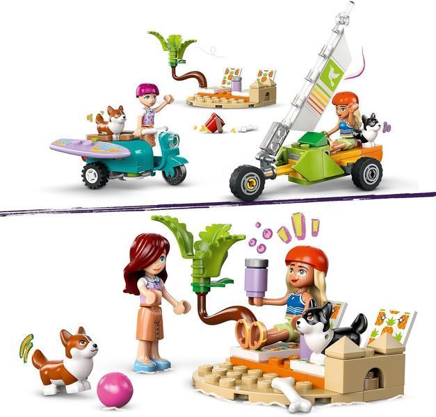 Конструктор Лего Френдс собачьи приключения на серфе и скутере Lego Friends Surfing Dogs 42641 42641 фото