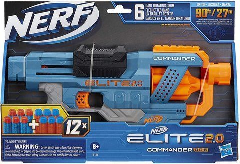 Бластер Нерф Еліт 2.0 Командер стріляюча іграшка з дротиками NERF Elite 2.0 Commander RD-6 E9485 фото