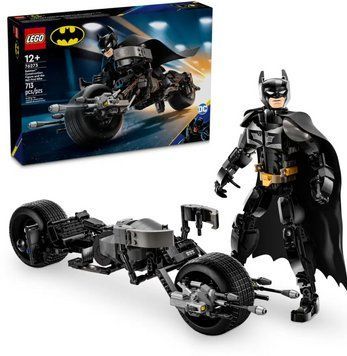 Конструктор Лего ДС Бетмен фігурка Бетмена та бетцикл для фанатів DC Lego DC Batman Construction Figure and Bat-Pod 76273 76273 фото