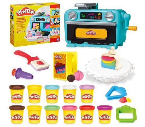 Набор для лепки Плей-До супер торт кондитерская с аксессуарами Play-Doh Super Slice Cake G0497 G0497 фото