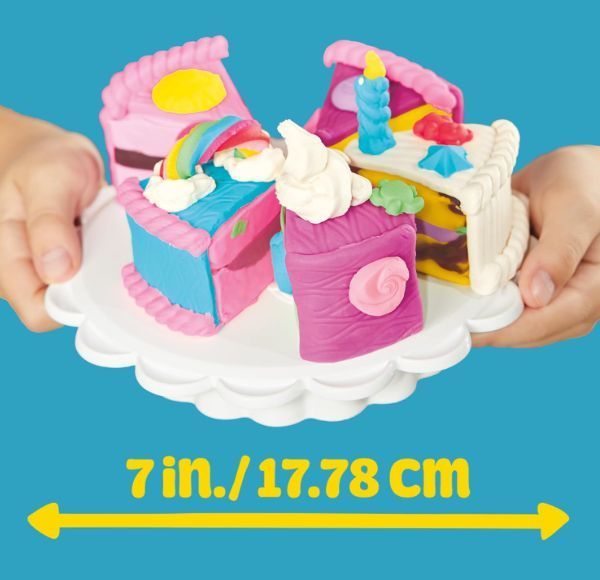 Набір для ліплення Плей-До супер торт кондитерська з аксесуарами Play-Doh Super Slice Cake G0497 G0497 фото