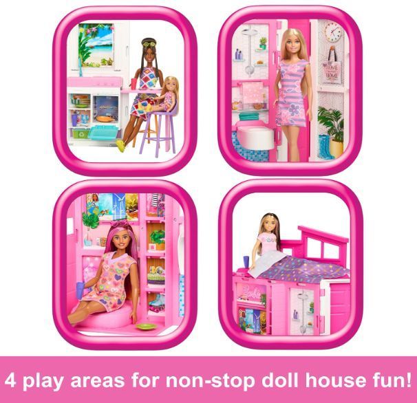 Ляльковий будинок Барбі з аксесуарами Barbie Dollhouse Mattel HRJ76 HRJ76 фото