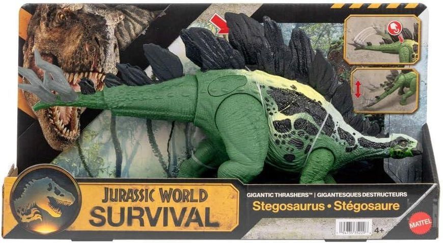 Фигурка динозавра Стегозавр Гигантские крушители Jurassic World Mattel JKL85 JKL85 фото