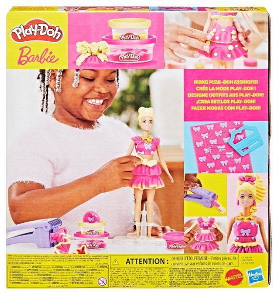 Игровой набор Барби и пластилин Плей-До с аксессуарами Play-Doh Barbie Ruffles Bows G1361 G1361 фото