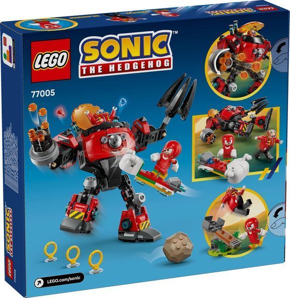 Конструктор Лего Соник Наклз против Эгг-сокрушителя Др. Эггмана Lego Sonic Knuckles vs Egg Crusher 77005 77005 фото