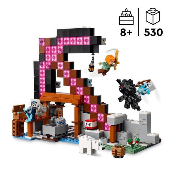 Конструктор Лего Майнкрафт шахта Кайло игровой набор Lego Minecraft Pickaxe Mine 21277 21277 фото