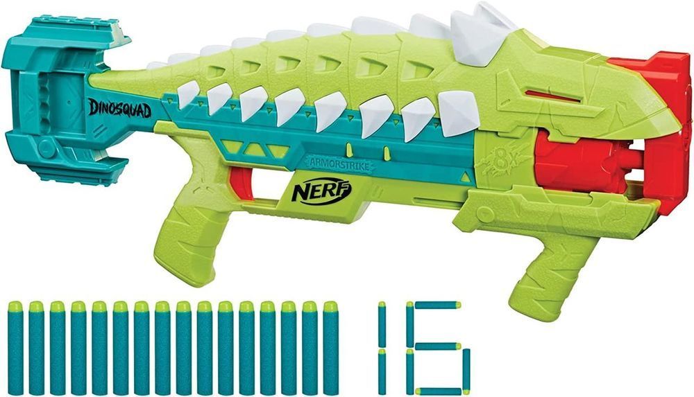 Бластер Нерф Діно Діносквад Арморстрайк екоупаковка NERF DinoSquad Armorstrike F5855 F5855 фото