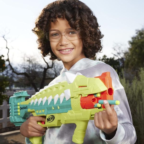 Бластер Нерф Діно Діносквад Арморстрайк екоупаковка NERF DinoSquad Armorstrike F5855 F5855 фото