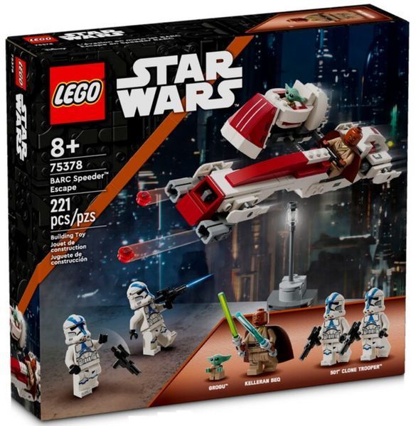 Конструктор Лего Звездные войны побег из BARC ускорителя игровой набор Lego Star Wars BARC Speeder Escape 75378 75378 фото