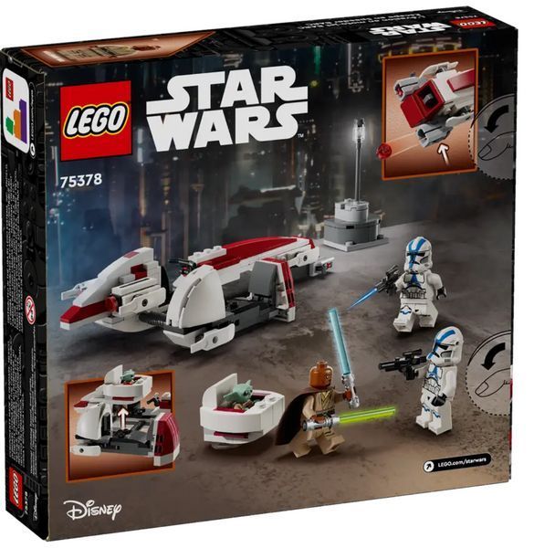 Конструктор Лего Звездные войны побег из BARC ускорителя игровой набор Lego Star Wars BARC Speeder Escape 75378 75378 фото