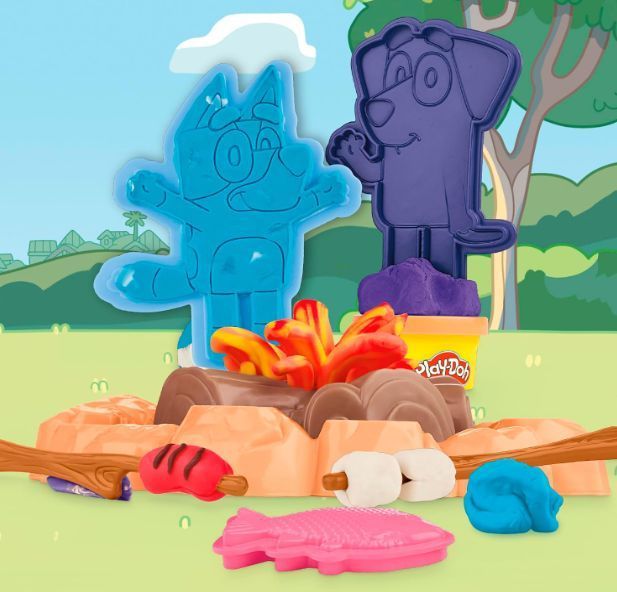 Набор для лепки Плей До Блуи Кемпинг с аксессуарами Play-Doh Hasbro Bluey Goes Camping G0229 G0229 фото