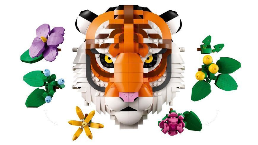 Конструктор Лего Арт колекція фауни тигр настінне панно Lego Art Tiger 31217 31217 фото