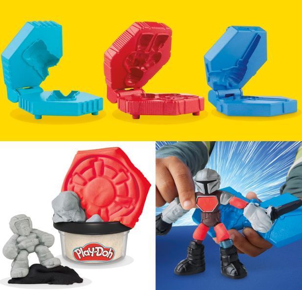 Набор для лепки Плей До Мандалорец с Грогу Звёздные войны Play-Doh Hasbro G1582 G1582 фото