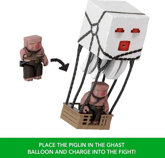 Ігровий набір Майнкрафт повітряна куля з Гаста 28 см Mattel Minecraft Movie Ghast Balloon JFB69 JFB69 фото
