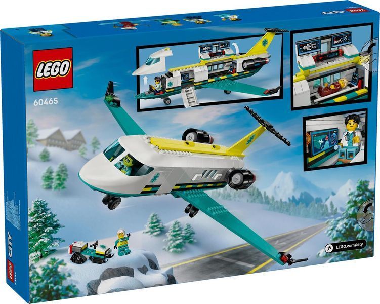 Конструктор Лего Сити самолет скорой медицинской помощи Lego City Medical Plane 60465 60465 фото