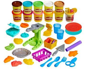 Набір Плей До для ліплення 11 баночок ЕКОупаковка кухня Play-Doh Market Kitchen Hasbro F7396 F7396 фото
