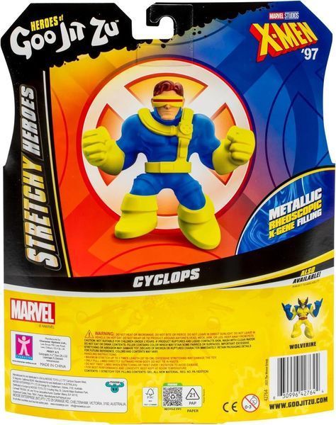 Фигурка Герои Гу Джит Зу Марвел Икс-мен Циклоп антистресс Goo Jit Zu Marvel X-Men Cyclops 42764 42764 фото