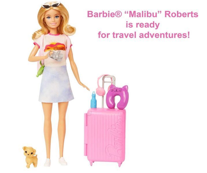 Кукла Барби путешествие с щенком и аксессуарами Barbie Travel Mattel HJY18 HJY18 фото