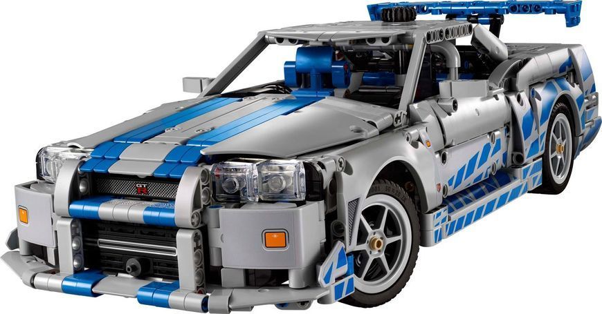 Конструктор Лего Техник двойной форсаж Nissan Skyline GT-R гоночная модель Lego Technic Nissan Skyline GT-R 42210 42210 фото