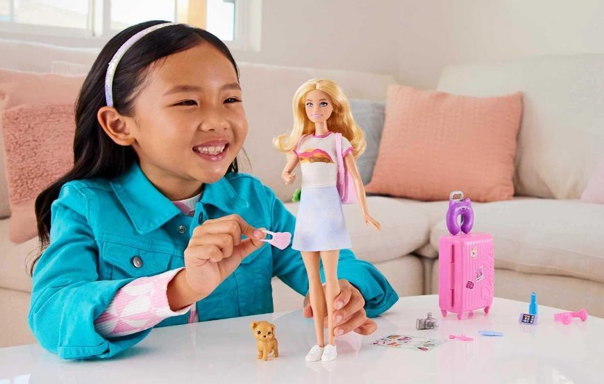 Кукла Барби путешествие с щенком и аксессуарами Barbie Travel Mattel HJY18 HJY18 фото