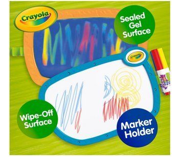 Дитяча двостороння дошка для малювання Crayola з маркерами Color Erase розвиваюча 811536 811536 фото