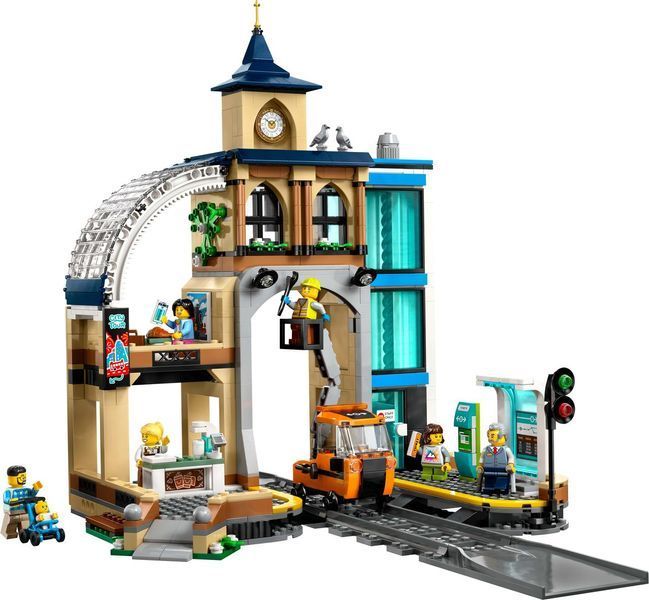 Конструктор Лего Сити центральный железнодорожный вокзал игровой набор Lego City Central Train Station 60469 60469 фото