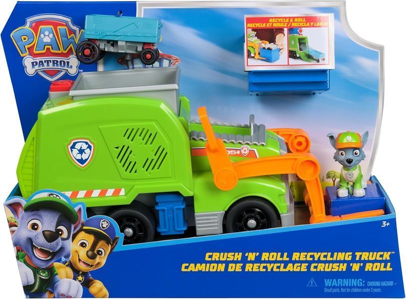 Щенячий патруль великий сміттєвоз із фігуркою Рокі ігровий набір Paw Patrol Rocky Garbage Truck 6071248 6071248 фото