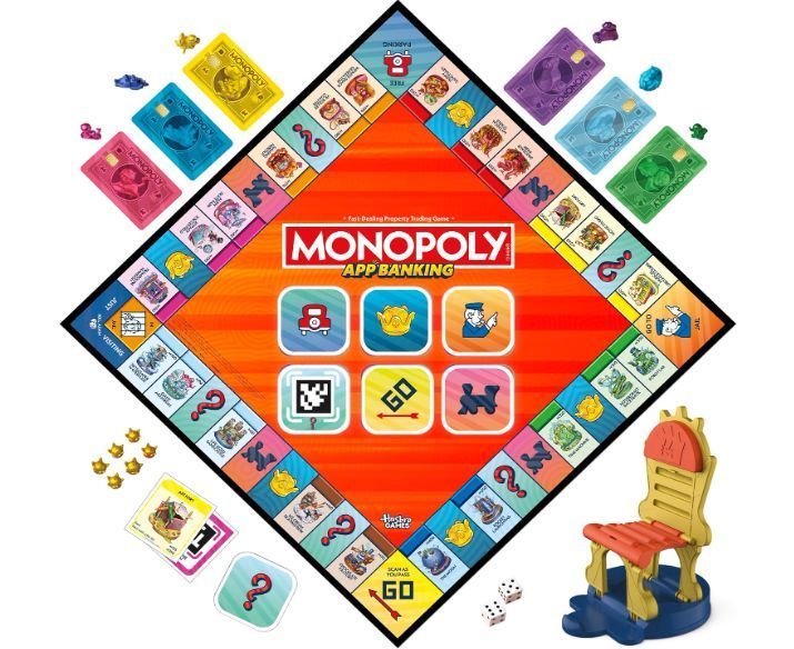 Настільна гра Монополія Онлайн банк електронний банкінг Monopoly App Banking Hasbro G1424 G1424 фото