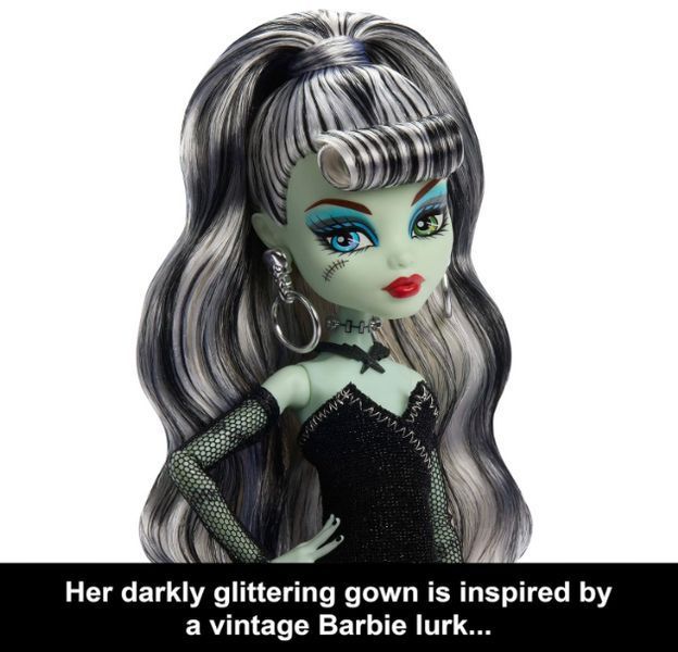 Коллекционная кукла Фрэнки Штейн Монстер Хай Барби Monster High x Barbie Frankie Stein Mattel JHK28 JHK28 фото
