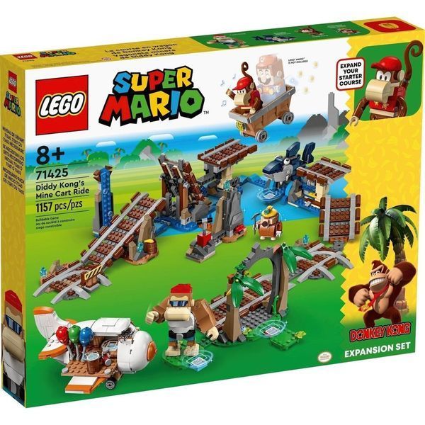 Конструктор Лего Супер Марио поездка в вагонетке Дидди Конга Lego Super Mario Diddy Kong's Mine Cart Ride 71425 71425 фото