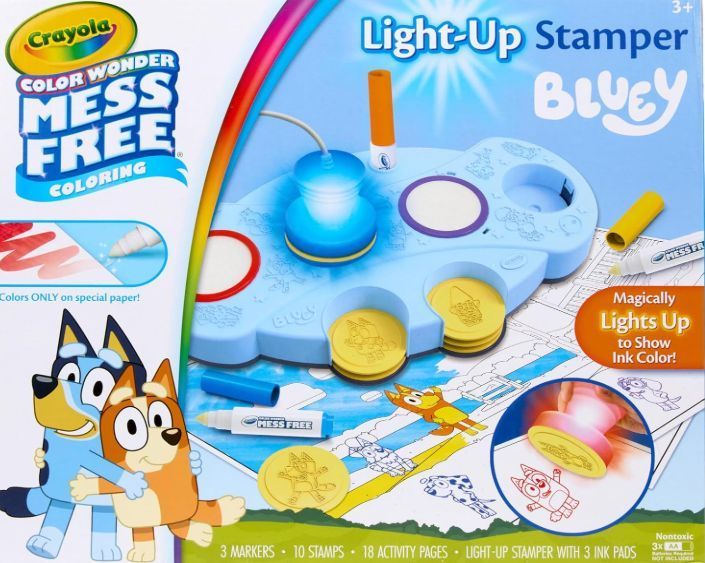 Дитячий набір для творчості Блуї зі штампами Color Wonder Crayola Magic Light-Up Stamper 750273 750273 фото