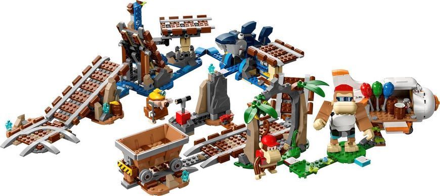 Конструктор Лего Супер Марио поездка в вагонетке Дидди Конга Lego Super Mario Diddy Kong's Mine Cart Ride 71425 71425 фото