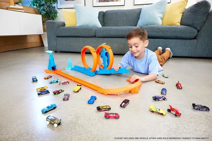 Трек Хот Вілс Hot Wheels Track Creator Потрійна петля JDW39 JDW39 фото