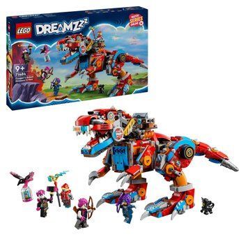 Конструктор Лего Дримз рободинозавр си-рекс Купера приключенческий набор Lego DREAMZzz Cooper's Robo-Dinosaur 71484 71484 фото