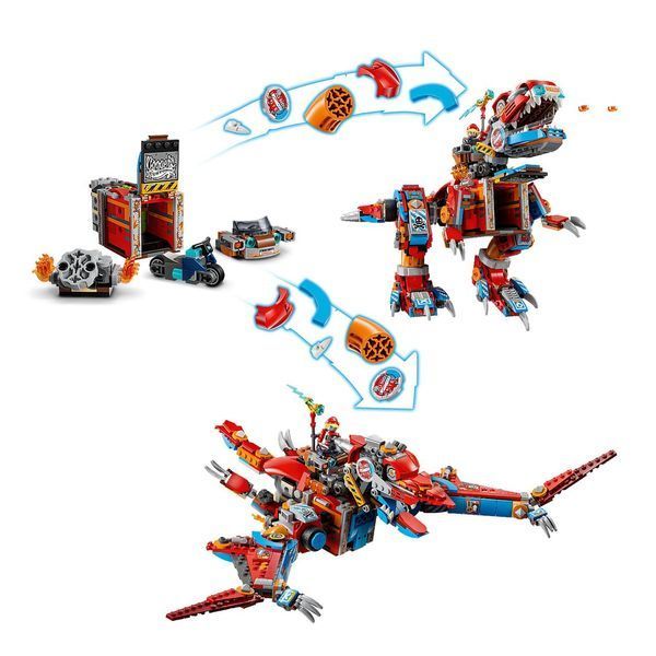 Конструктор Лего Дримз рободинозавр си-рекс Купера приключенческий набор Lego DREAMZzz Cooper's Robo-Dinosaur 71484 71484 фото