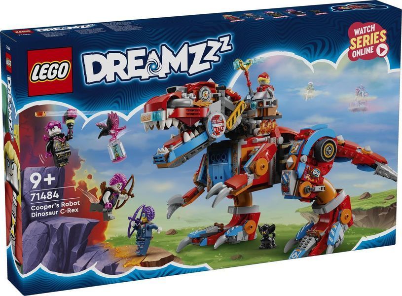 Конструктор Лего Дримз рободинозавр си-рекс Купера приключенческий набор Lego DREAMZzz Cooper's Robo-Dinosaur 71484 71484 фото
