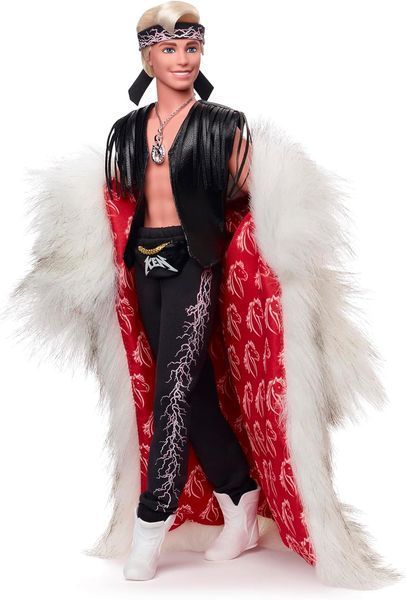 Коллекционный Кен в шубе из искусственного меха Барби Barbie The Movie Ken Fur Coat HRF31 HRF31 фото