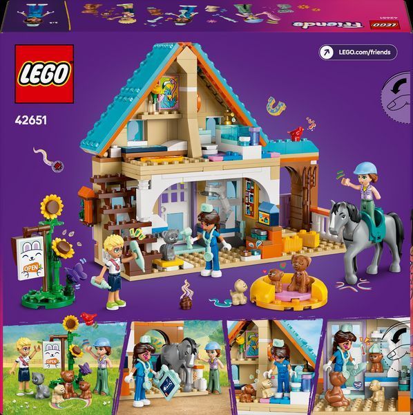 Конструктор Лего Френдс будинок ветклініка для коней та вихованців Lego Friends 42651 42651 фото