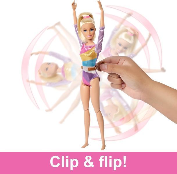 Лялька Барбі тренування з гімнастики з аксесуарами Barbie Gymnastics HRG52 HRG52 фото