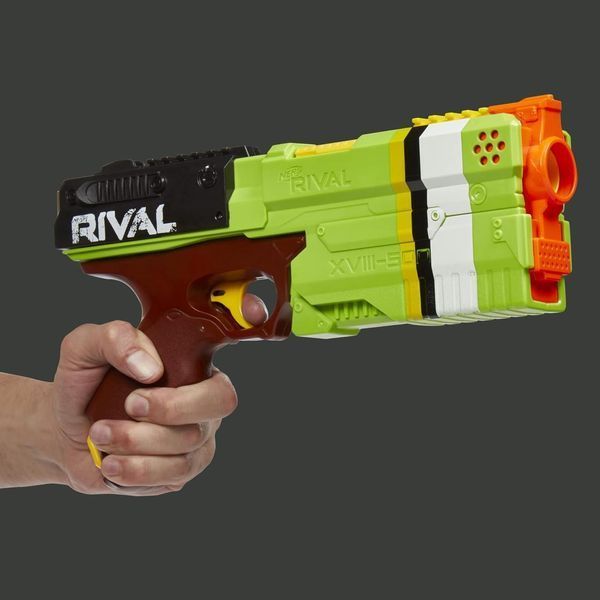 Бластер Нерф Суперник Кронос экстразеленый стреляет шариками Nerf Rival Kronos EXCLUSIVE GREEN F4731 F4731 фото